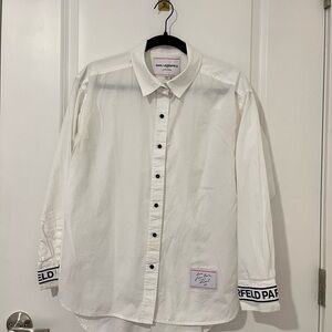 Karl Lagerfeld White Button-Up Shirt